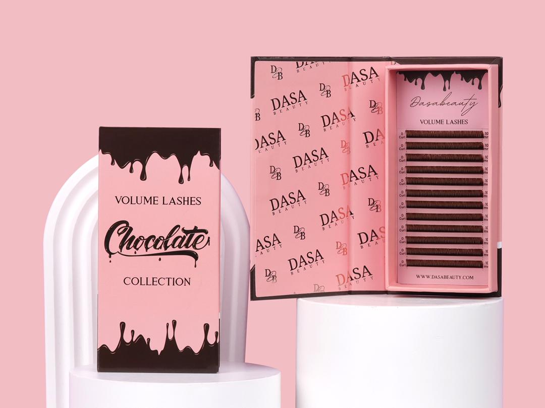 Volume lashes brown
