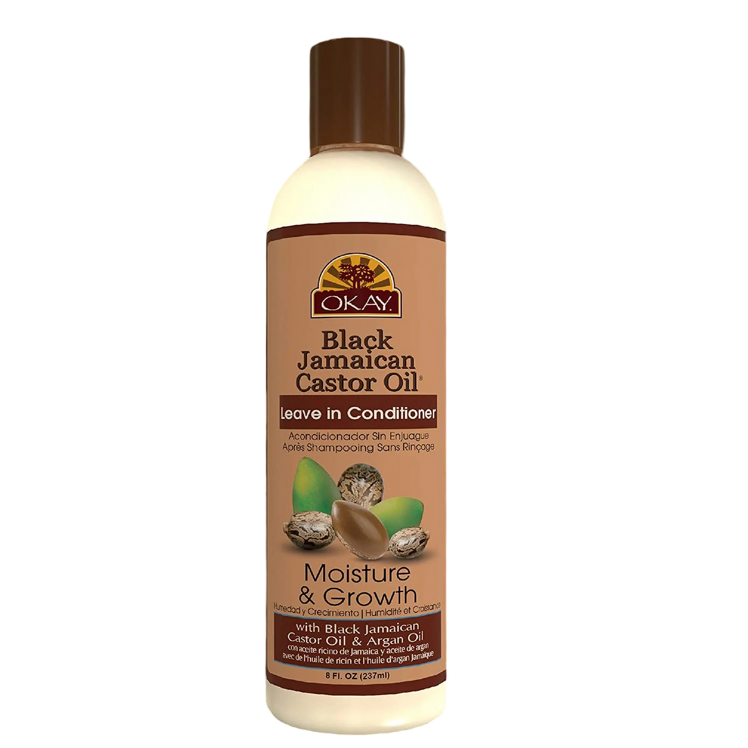 OKAY Black Jamaican Castor Oil Leave in Conditioner - 8 oz / 237 ml