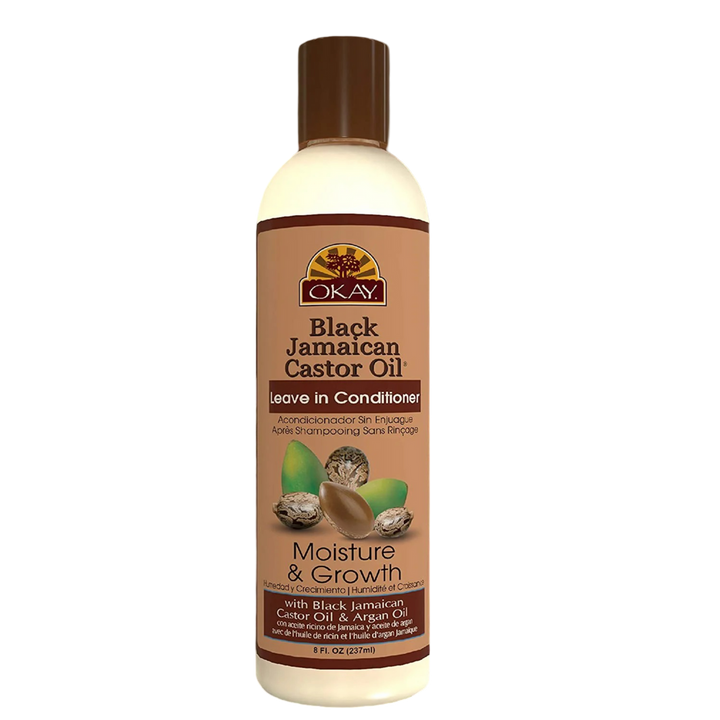 OKAY Black Jamaican Castor Oil Leave in Conditioner - 8 oz / 237 ml