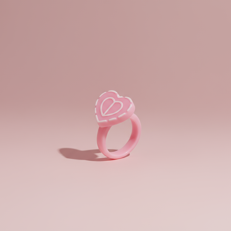 Glue rings pink